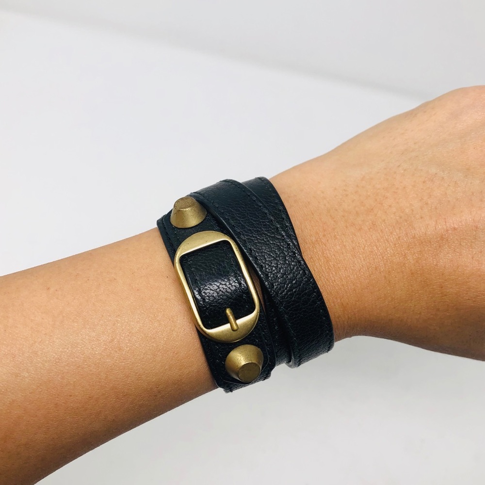 BALENCIAGA CLASSIC TRIPLE WRAP BRACELET - Picture 6 of 11